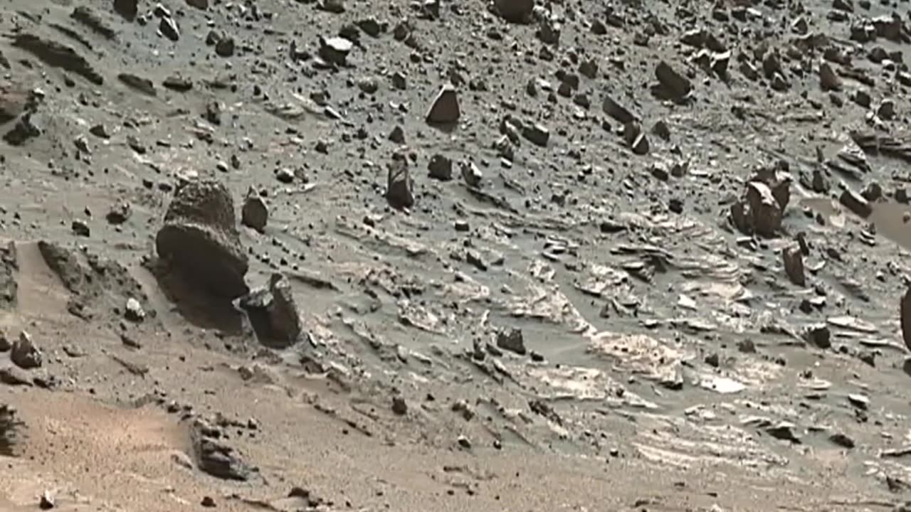 Curiosity Mars Rover Images- View of the planet mars