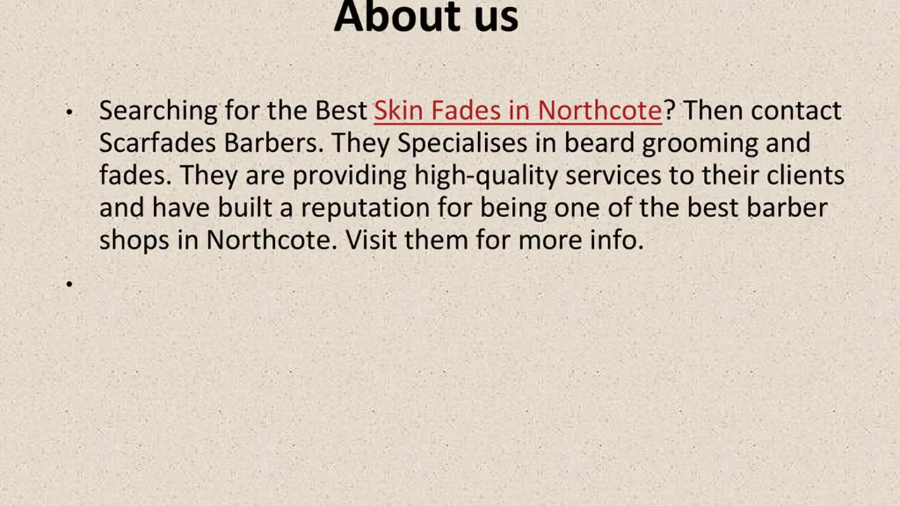 Get The Best Skin Fades in Northcote.