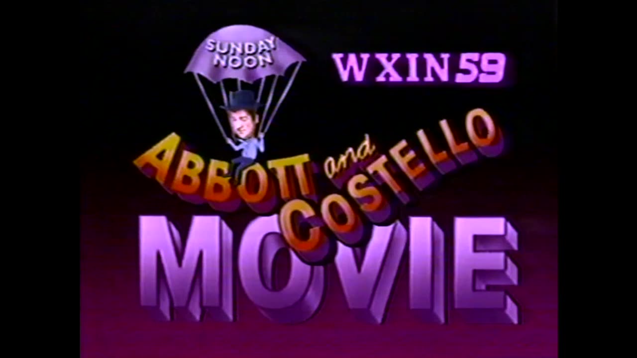 February 22, 1986 - Promo for WXIN 'Abbott & Costello Movie'