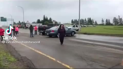 Vax Road Block Canada