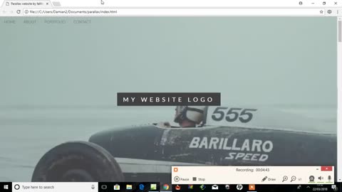 Parallax scrolling effect using CSS and HTML