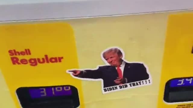 New & Unique 'Biden Did That' Gas Station Sticker Hot Off The Press & You'll Love It