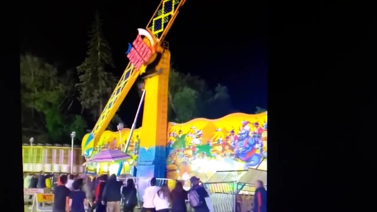 Michigan Carnival Ride Nearly Tips Over