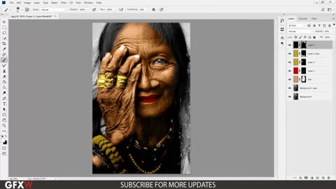 Colorize Black and White Portrait in Adobe Photoshop Urdu / Hindi