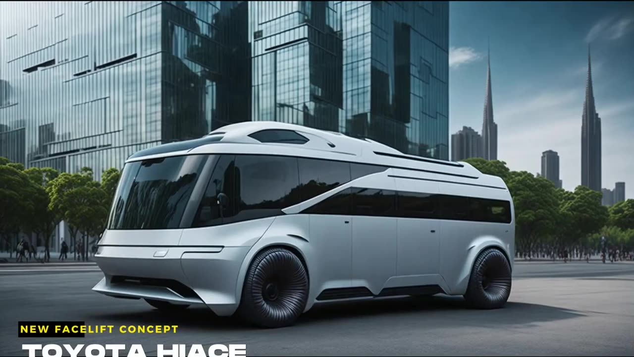 Toyota Hiace New Facelift Concept Car, AI Design