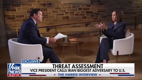 Kamala Harris's team scrambles to cut Bret Baier short as he presses her on Israel