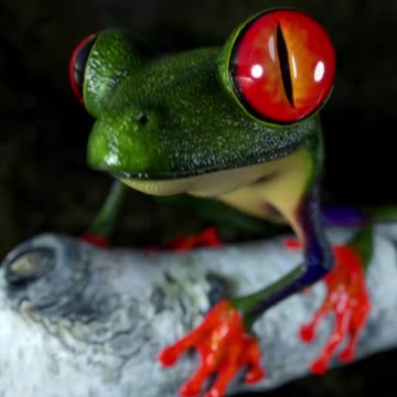 Hiya!! #froggy #frog #3danimation #tribal