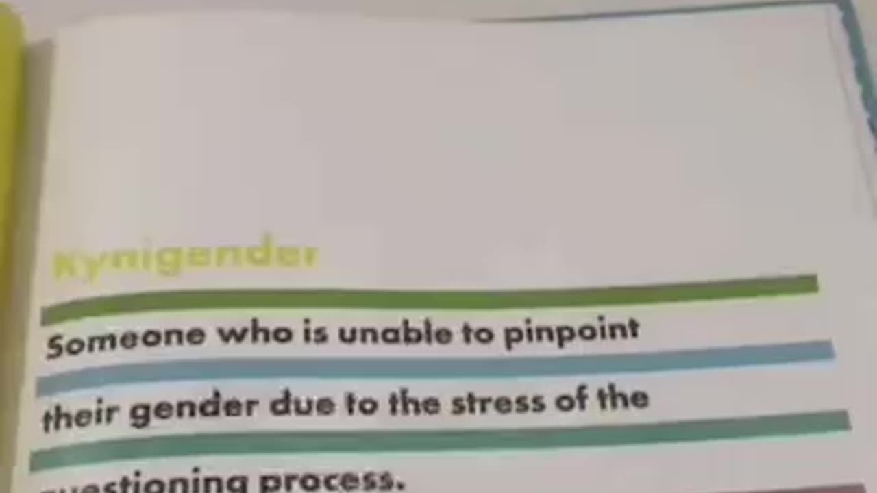 THIS IS THE “NEW ABC’S OF GENDER FOR YOUR 4 YR OLD TO BRAINWASH THEM TO FALSELY BELIEVE THERE ARE A NEVER ENDING OF ‘GENDERS’