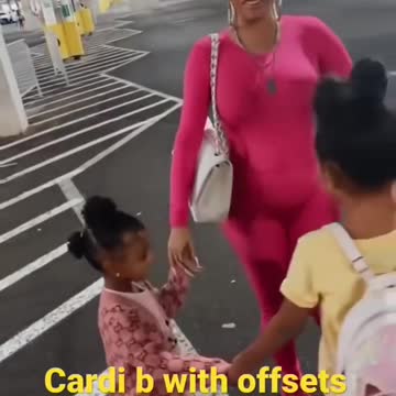 Cardi showing love to offsets children