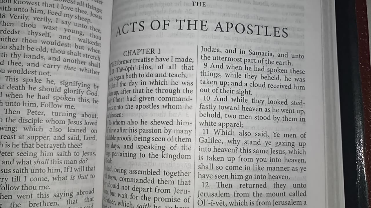 Starting in the Acts of the Apostles