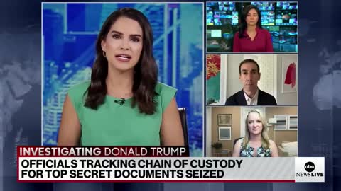 Officials track chain of custody for top secret documents seized from Trump’s estate l ABCNL