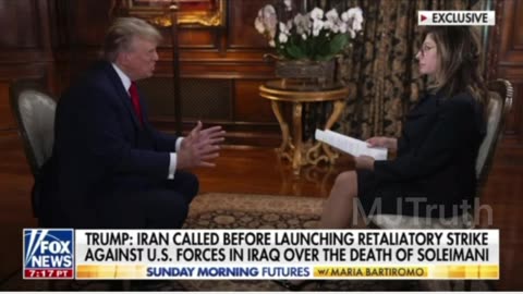 Trump Tells the story of when Iran attacked the US Military base in Iraq on January 8, 2020.