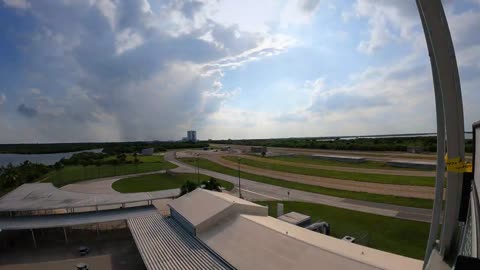 Artemis I Space Launch System Rocket Rollout Time Lapse