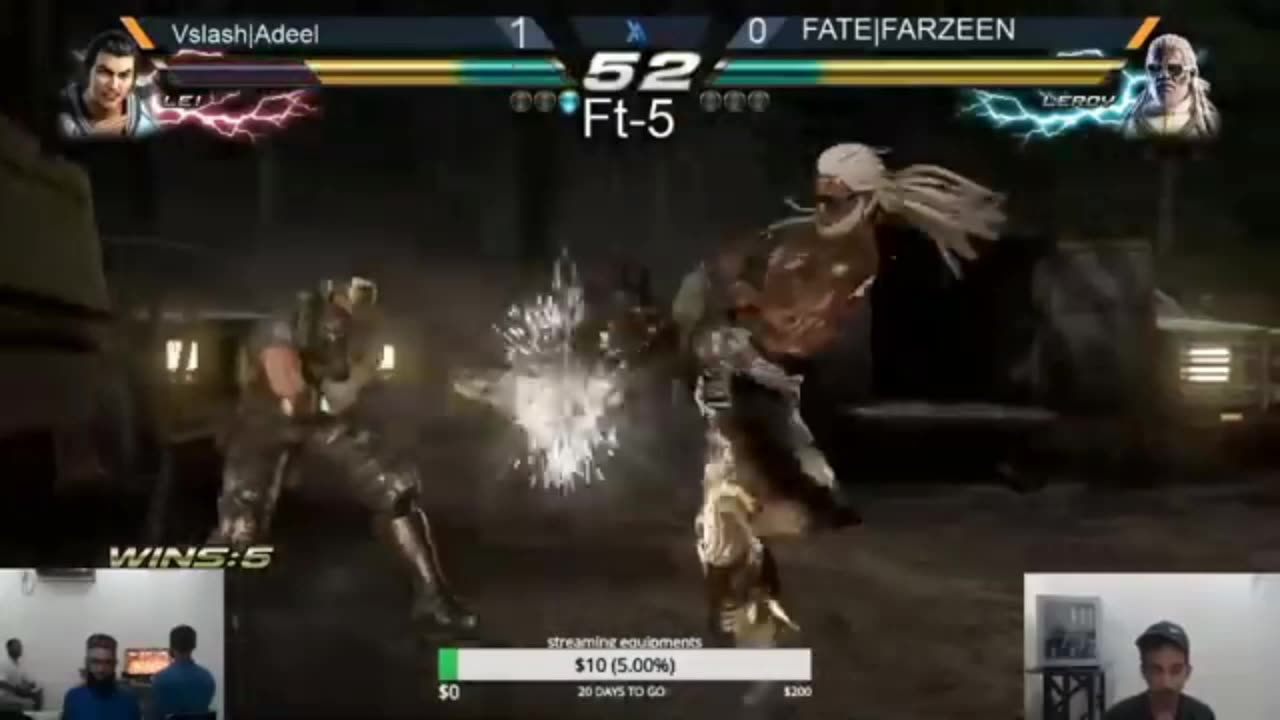 Tekken 7 Vslash Hafiz Adeel (Lei) P1 Vs Fate Farzeen (Leroy) P2 | Ft-5
