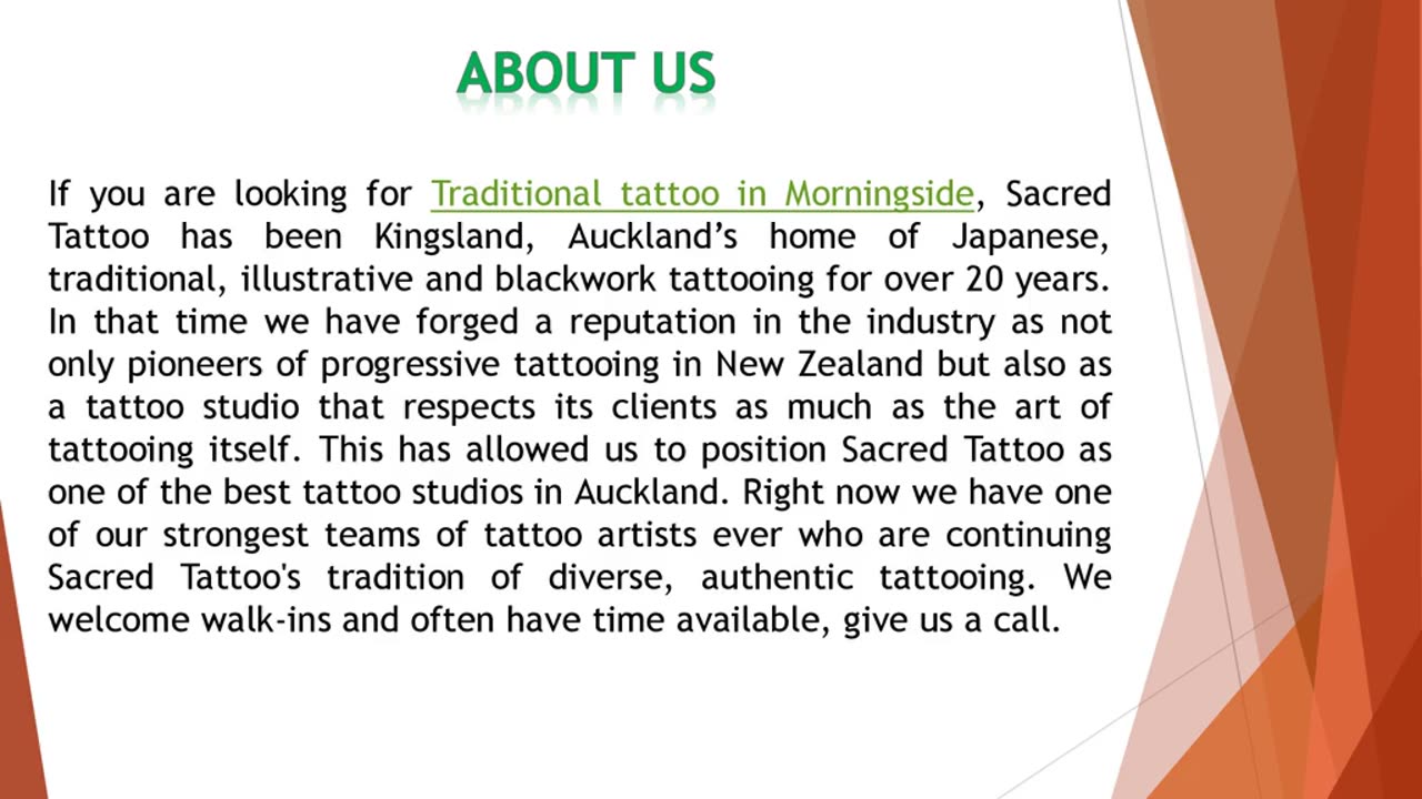 If you are looking for Traditional tattoo in Morningside