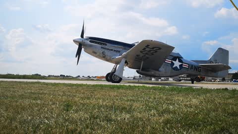 Ww2 Fighter Plane Starting Up