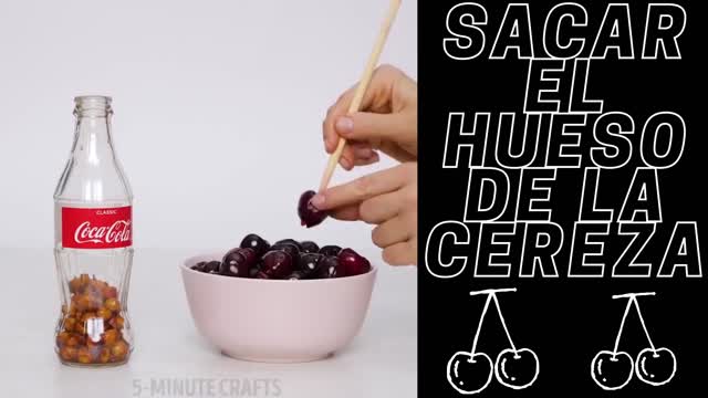 sacar el hueso de la cereza