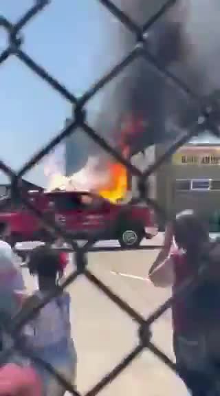 Propane tank explosion at Texas Motor Speedway