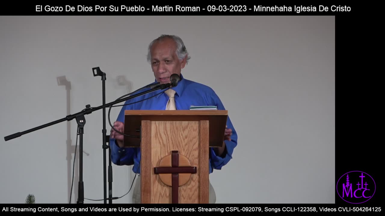 El Gozo De Dios Por Su Pueblo - Martin Roman - 09-03-2023 - Minnehaha Iglesia De Cristo