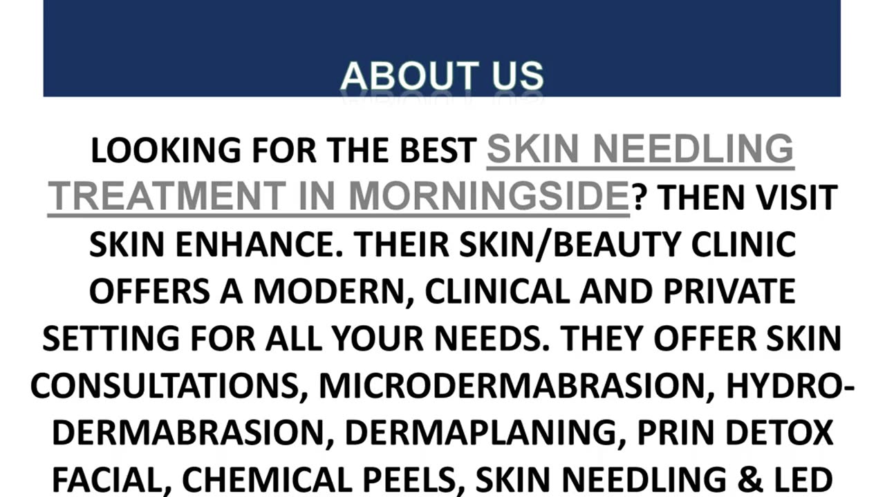 Best Skin Needling Treatment in Morningside