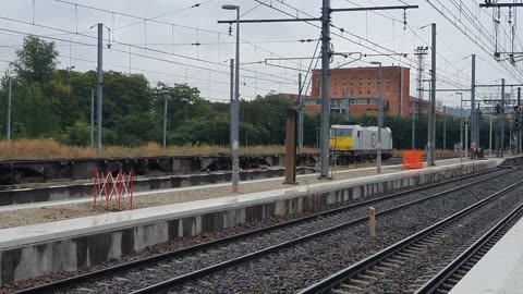Cargo Train Arrival Into Gare D'Agen, South Of France, Europe 2019