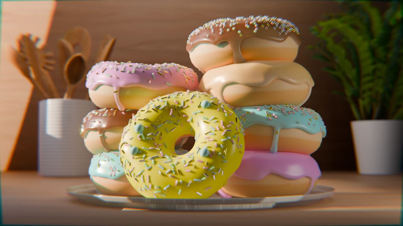 Donuts Blender Render