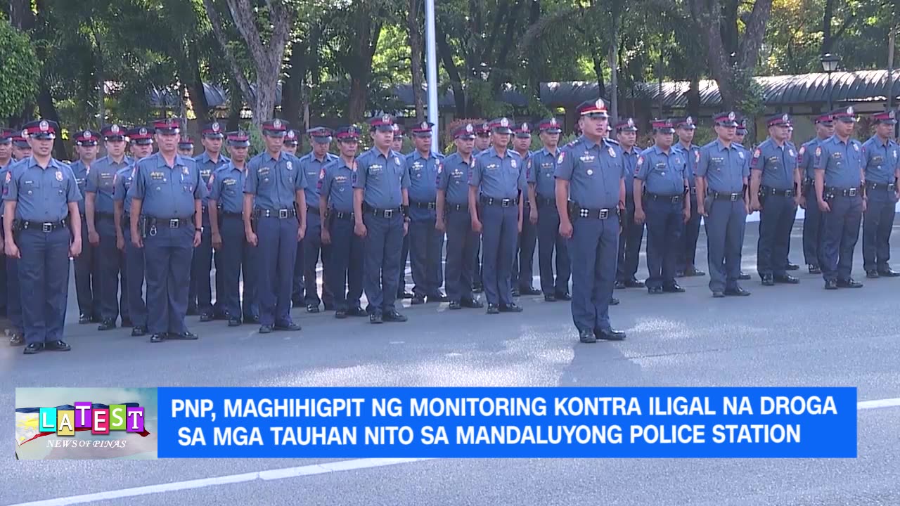 PNP, MAGHIHIGPIT NG MONITORING KONTRA ILIGAL NA DROGA SA MGA TAUHAN SA MANDALUYONG POLICE STATION