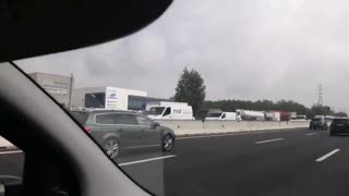 Italian Truckers Protest Vaccine Passports By Blocking Highway