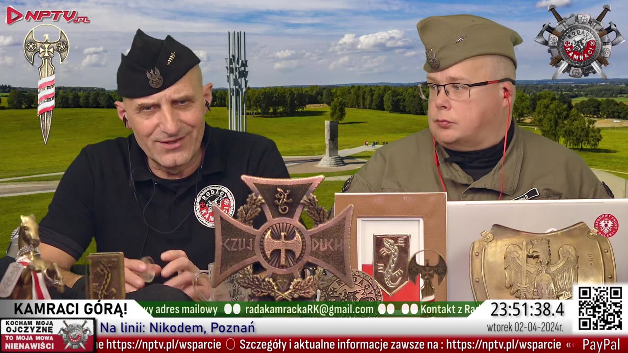 KAMRACI GÓRĄ. Wt. 2.04.2024. Wojciech Olszański, Marcin Osadowski NPTV.pl