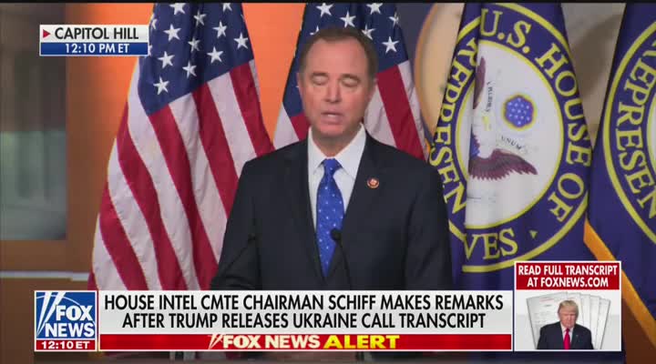 Adam Schiff Likens President Trump to "Mafia Boss" Over Ukraine Transcript