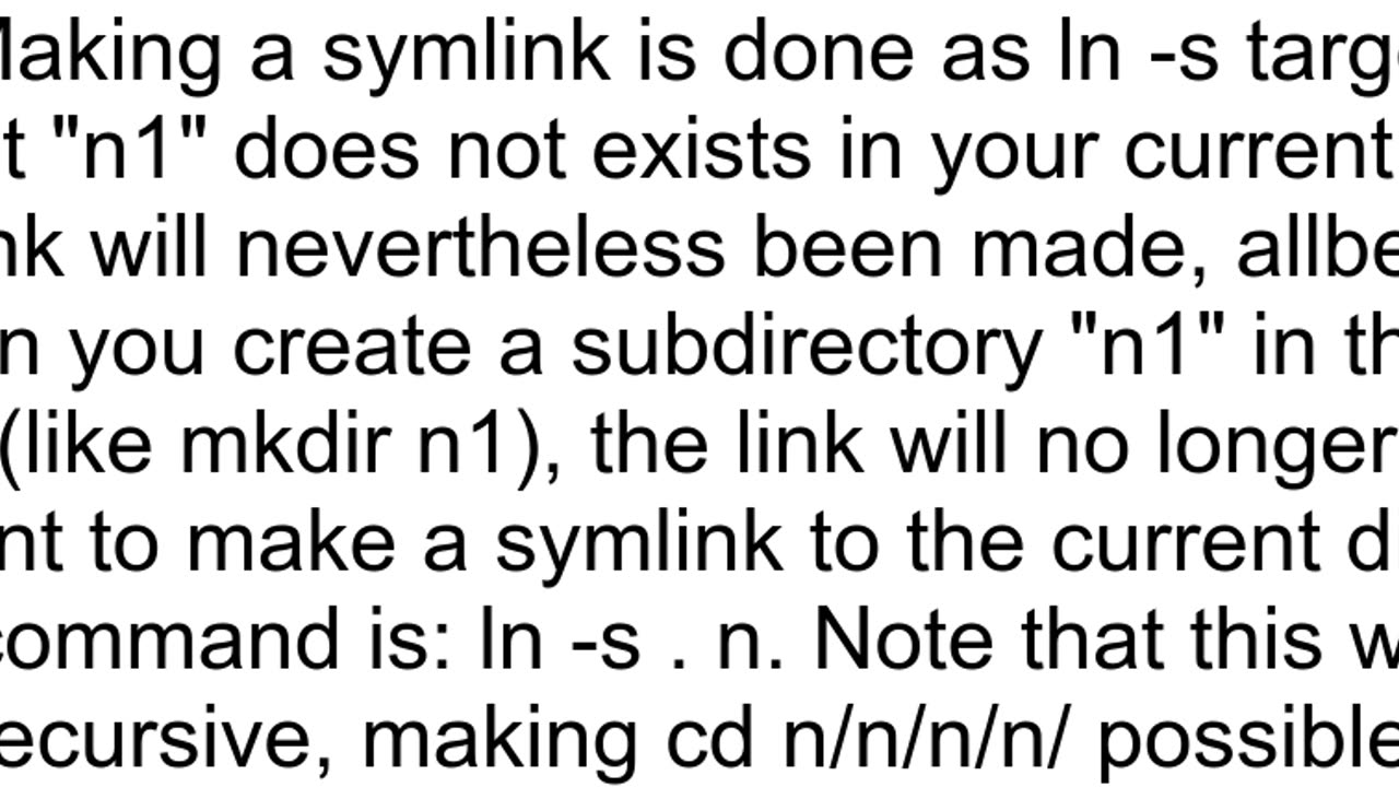 cd to symbolic link in linux shows error