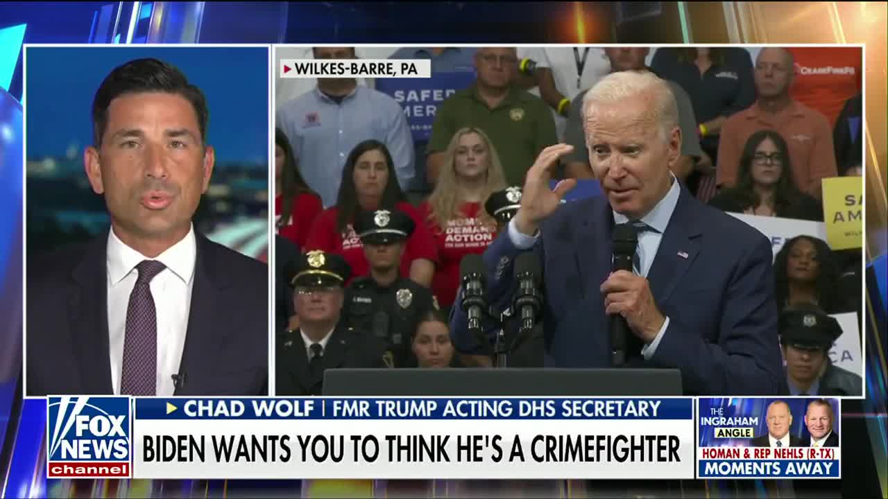 Biden administration is not supporting law enforcement: Chad Wolf