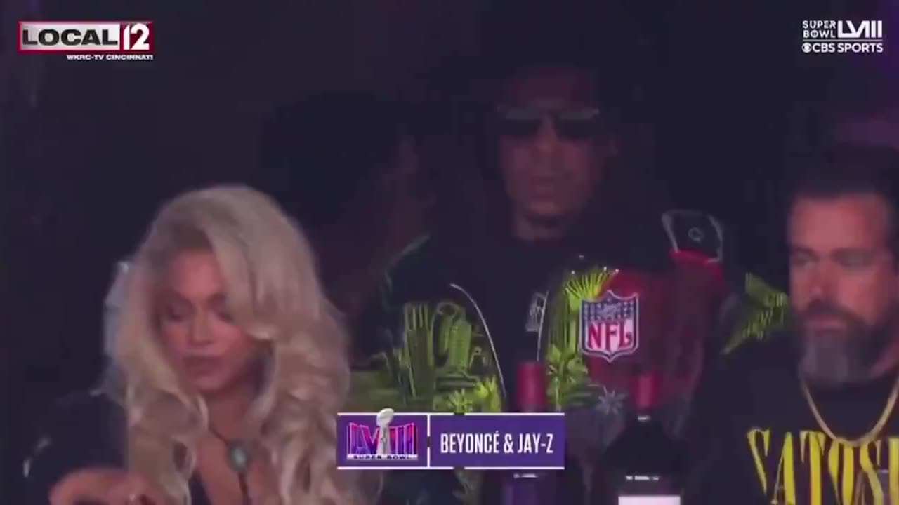 @Jack with satanists Jay Z and Beyoncé wearing Bitcoin Satoshi shirt at the Super Bowl.