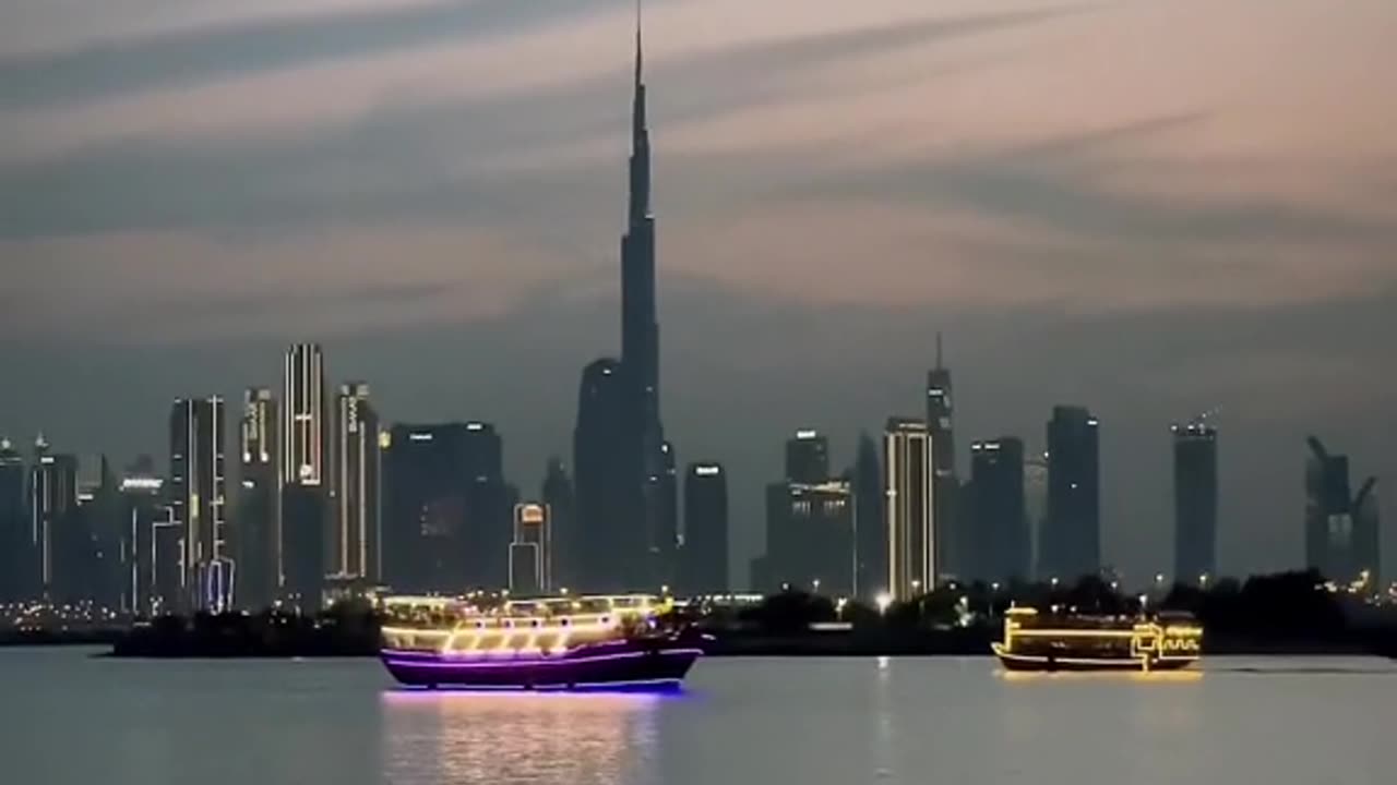 Dubai beautifull evening