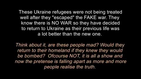 WHAT WAR?? - Ask the Ukrainians now headed back home WHEN they realised it was FAKE NEWS