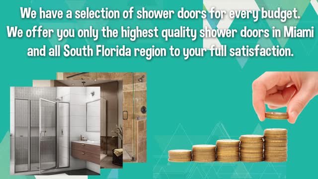 Exclusive range of frameless shower doors products