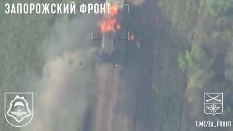 🇷🇺🇺🇦 Lancet destroyed a Finnish XA-180 armored personnel carrier in the Zaporozhye direction.