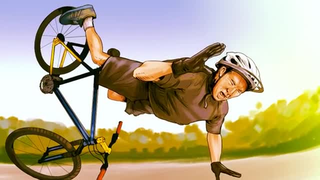 Being president of the United States doesn't come as easy as riding a bike does it joe? Well..