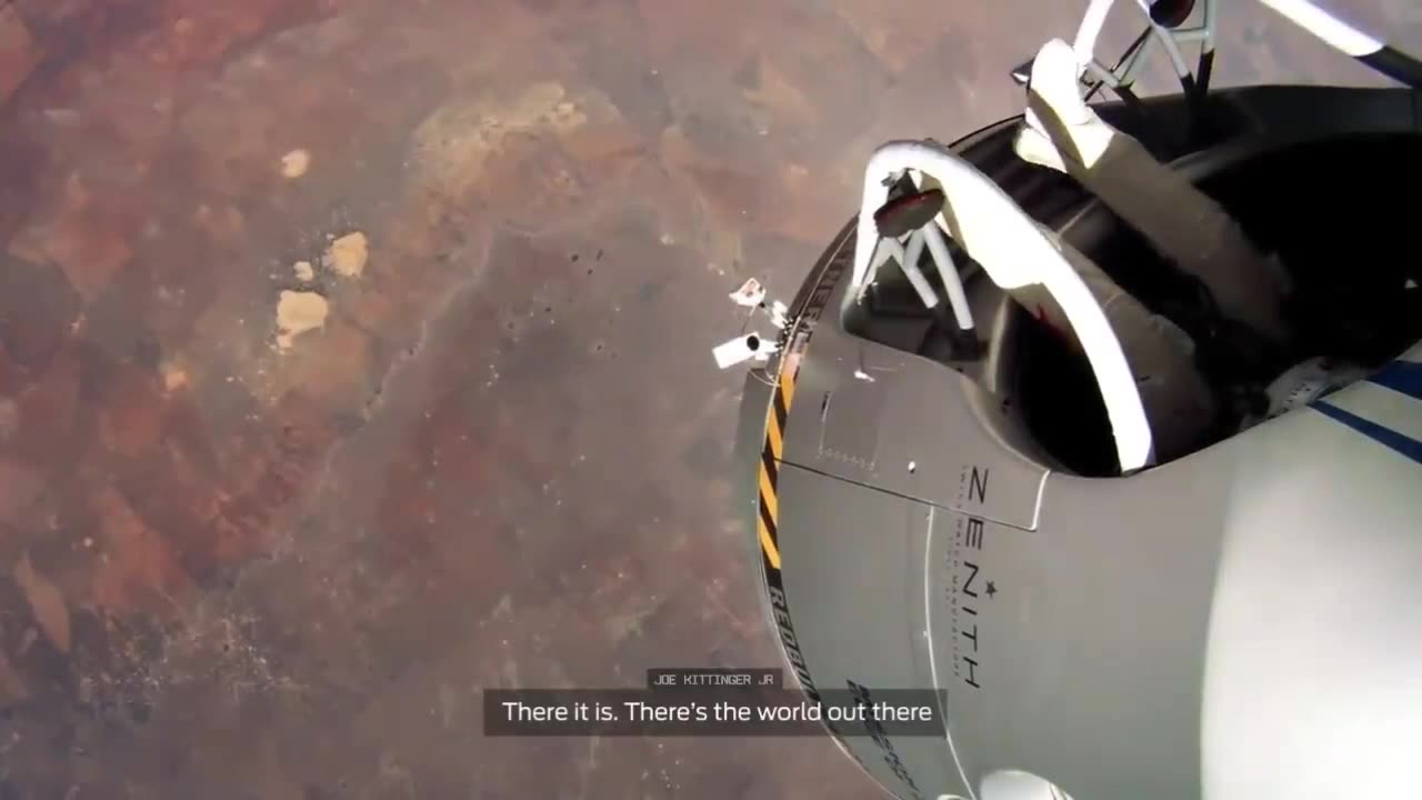 Record breaking space jump - free fall faster than speed of sound - Red Bull Stratos.