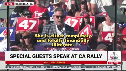 Grant Cardone just WENT OFF on Kamala Harris at the Trump rally with no filter