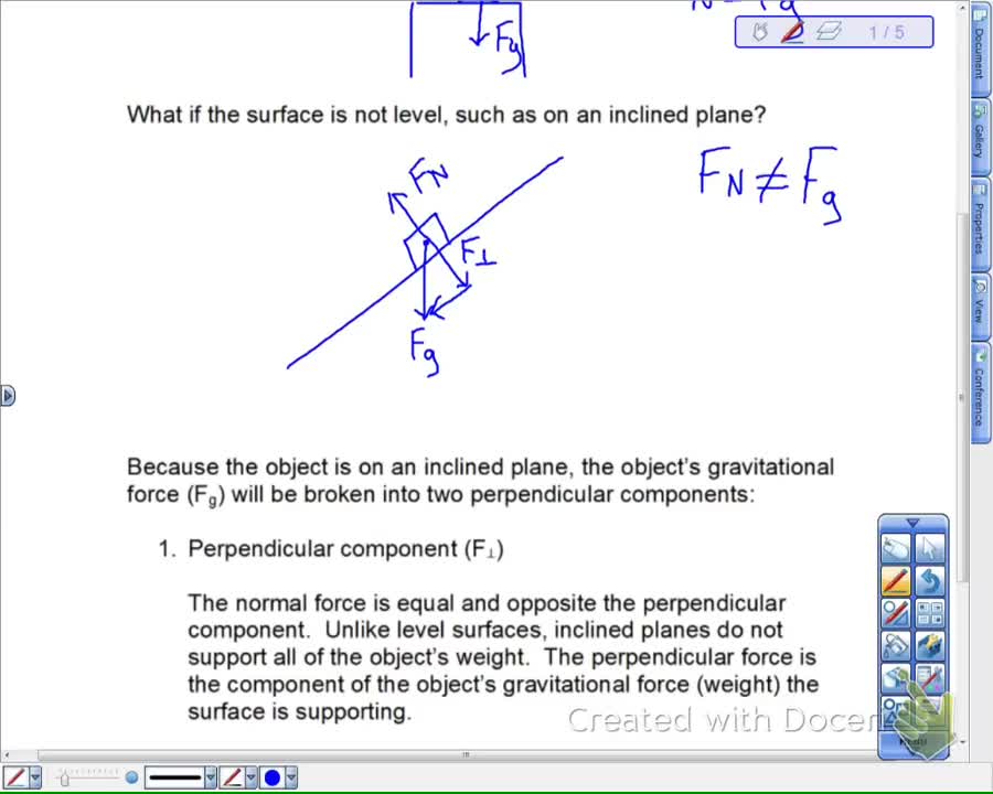 Inclined Plane Lesson