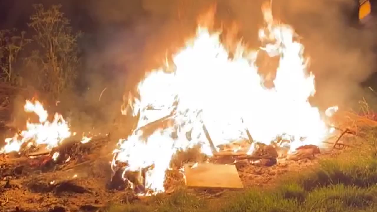 I'd rather do this than pay $13 a beer #springcleaning #bonfire #goodtimes #countrylife #shorts