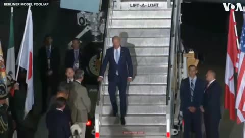 President Biden has arrived in Munich to attend the G7 summit in the alpine town of Garmisch. At 2