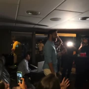 Chilling in miami with waseem badami . Teasing waseem badam iam waqar zaka follow me