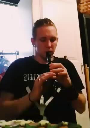 Playing recorder