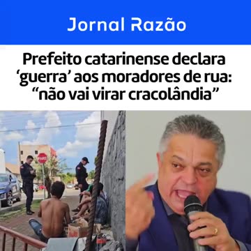 Lei municipal em Chapecó vai autorizar a ‘expulsar’ indivíduos das ruas do município.