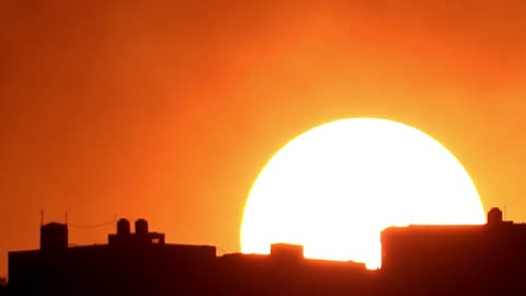 Spectacular View Of a Sunset In Time Lapse Mode