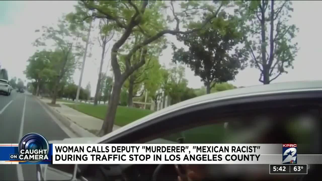 Woman calls deputy 'murderer,' 'Mexican racist' during traffic stop in Los Angeles County