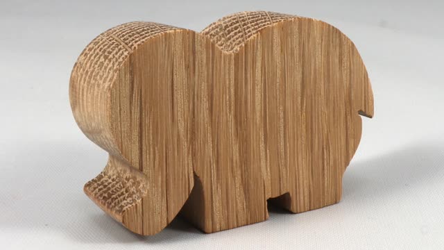 Wood Toy Elephant Cutout, Handmade, Stackable, Unfinished, Unpainted, Ready to Paint