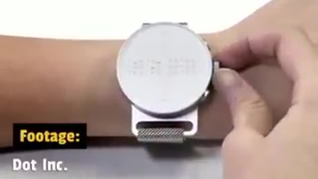 amazing watch entirely in braille